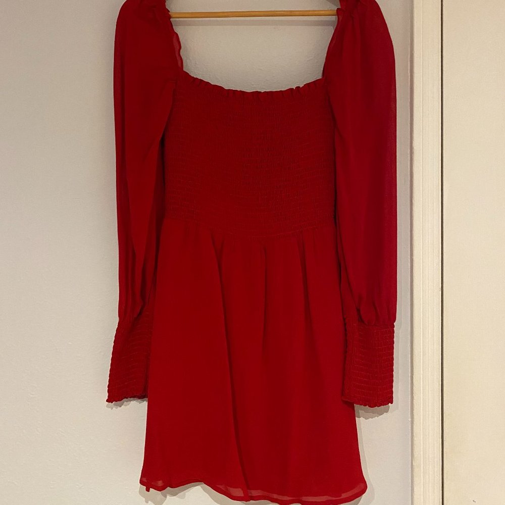 Reformation Kelli Dress (Lipstick)